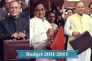 Union Budgets 2011-14: From Pranab Mukherjee, P Chidambaram to FM Arun Jaitley